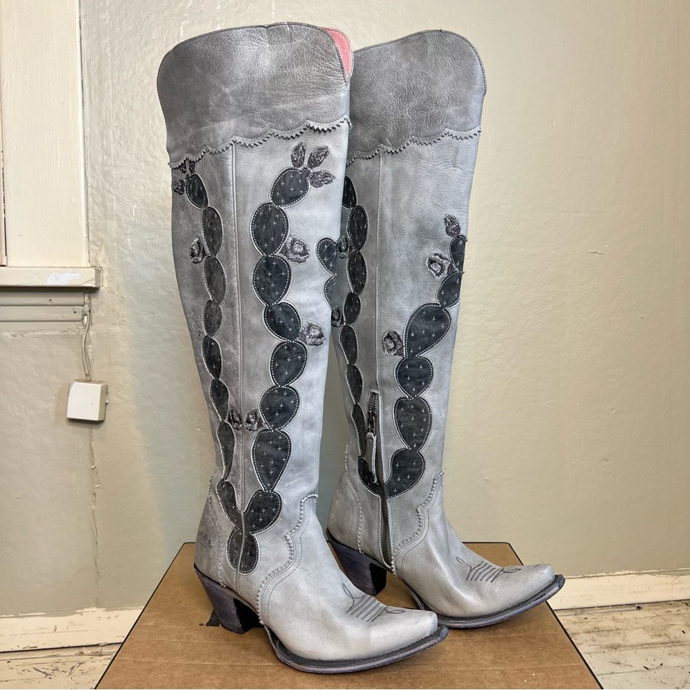 Junk Gypsy X Lane OTK cactus boots